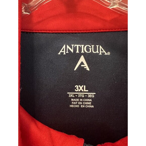 Antigua Kansas Jayhawks 3XL Quarter-Zip Pullover Navy Blue NCAA Excellent Cond. - Picture 4 of 11